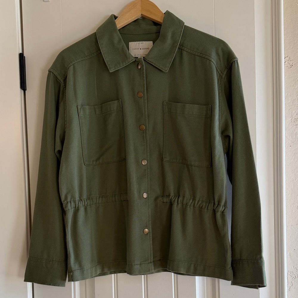 Lucky Brand Utility Jacket in Army Green